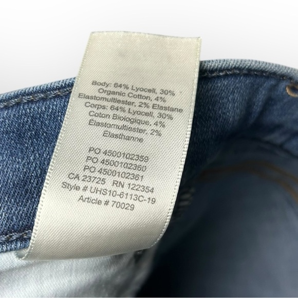 Denim Forum The Nico Mid Rise Skinny Crop in Medium Lagoon 26 - Picture 8 of 9